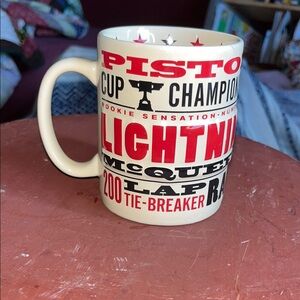 Disney Pixar Cars Land Lightning McQueen‎ Championship Mug Cup